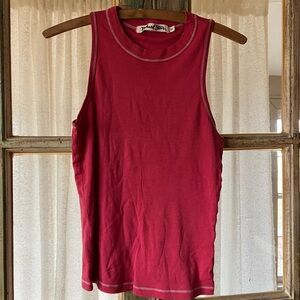Michael Stars Red Sleeveless Top